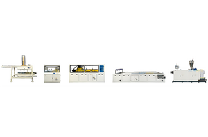 Линия экструзии панелей ПВХ/ДПК