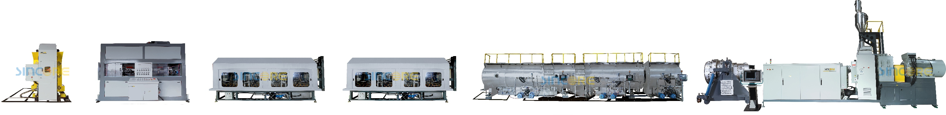 Экструзионная линия для производства полиэтиленовых труб большого диаметра +sincore