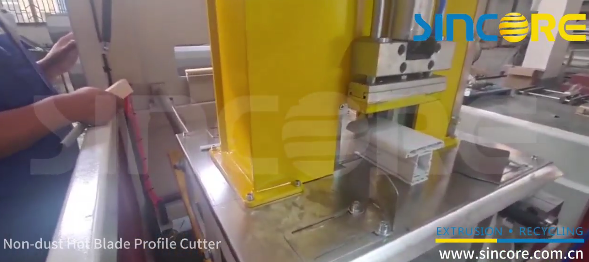 Непыльный резак с горячим лезвием из ПВХ для оконного профиля