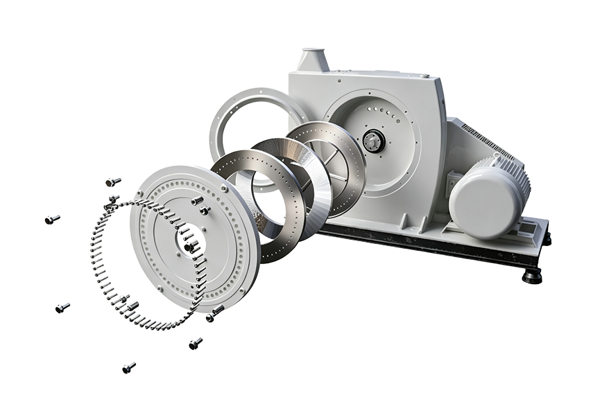 PE/PP/PS/ABS DISC PULVERIZER
