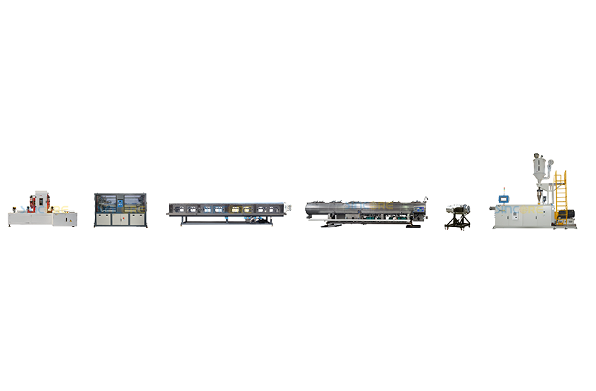 Экструзионная линия для производства труб из полиэтилена высокой плотности (до 315 мм)