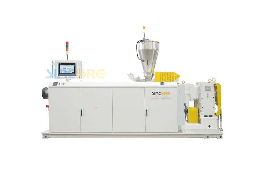 Экструзионная линия для производства труб из ПВХ с одним выходом 