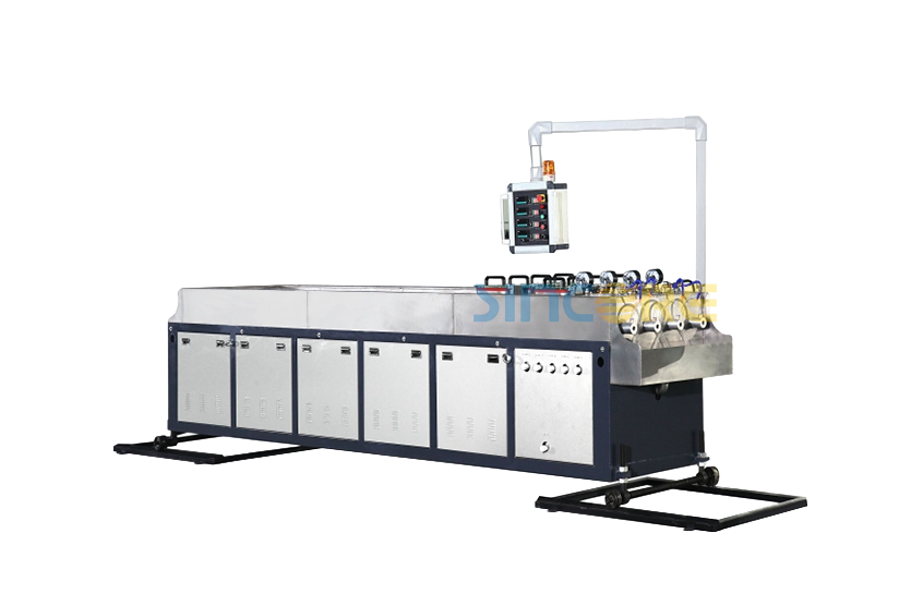 Экструзионная линия для производства труб из ПВХ с четырьмя выходами