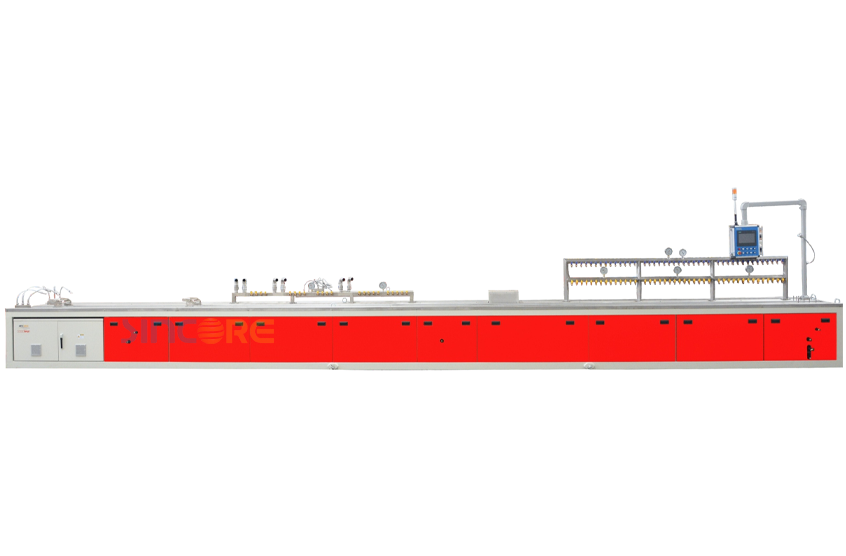 Высокоскоростная линия по производству оконных профилей с двухшнековым параллельным экструдером