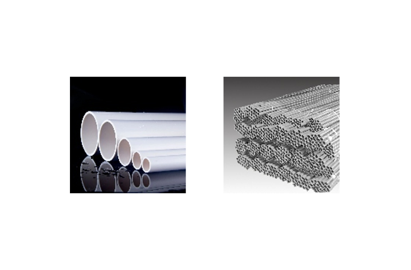 Экструзионная линия для производства труб из ПВХ с четырьмя выходами